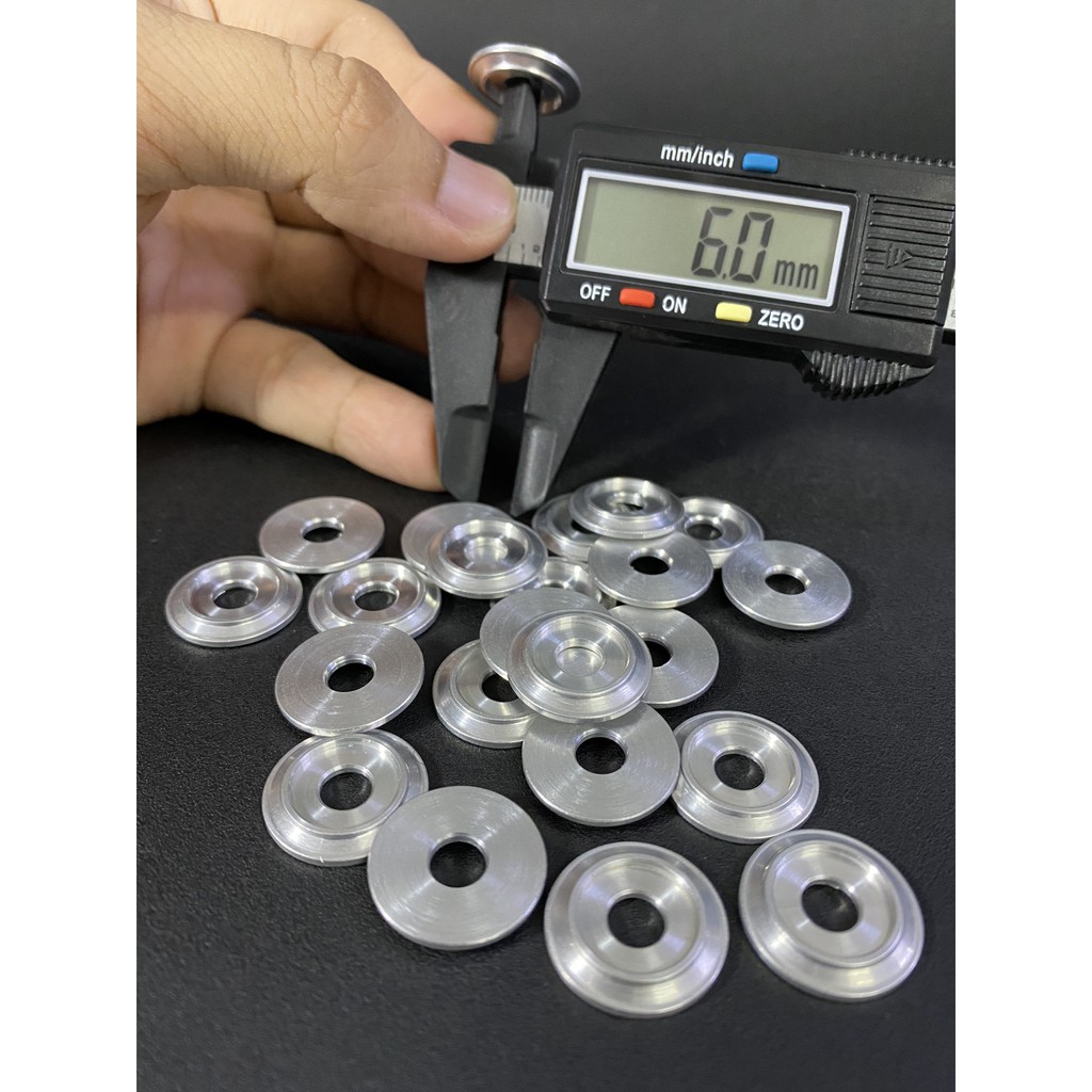 Long đền nhôm kiểu salaya lỗ 6 8 mm