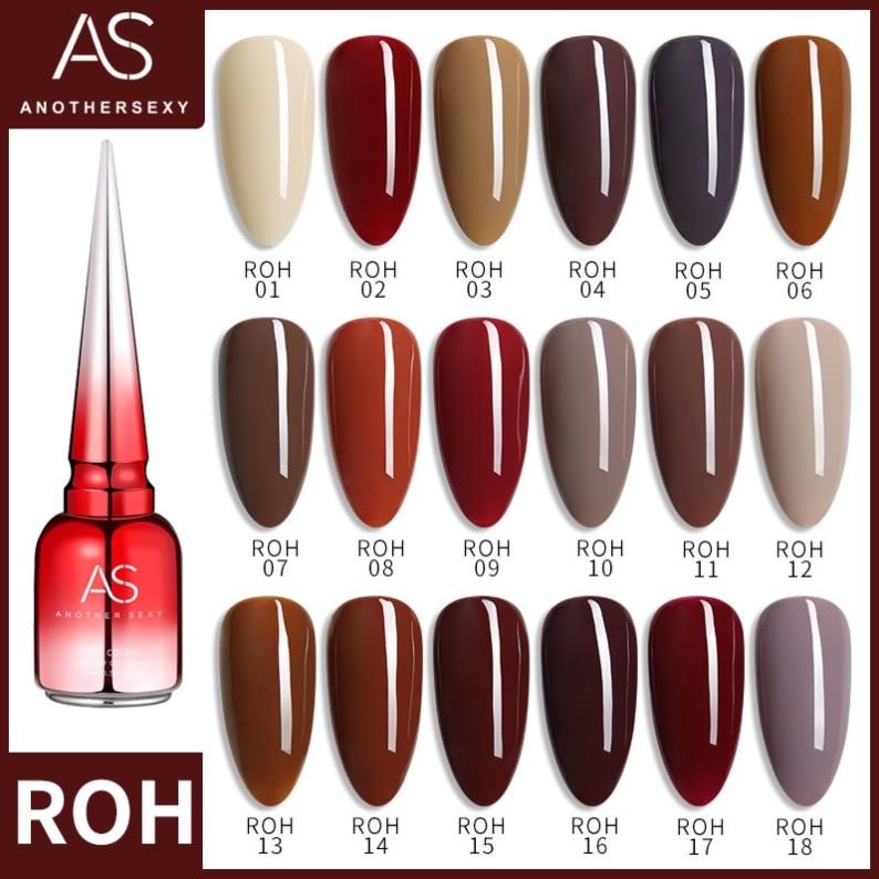 Sơn Gel AS vỏ đỏ Mã ROH ( Cam Kết Chính Hãng - làm khô sơn gel bằng máy hơ uvled )