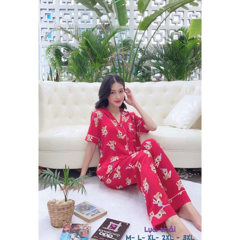 BIGSIZE PIJAMA(60-75kg) LỤA THÁI CAO CẤP - MỀM MỊN, MÁT, THOẢI MÁI ༴