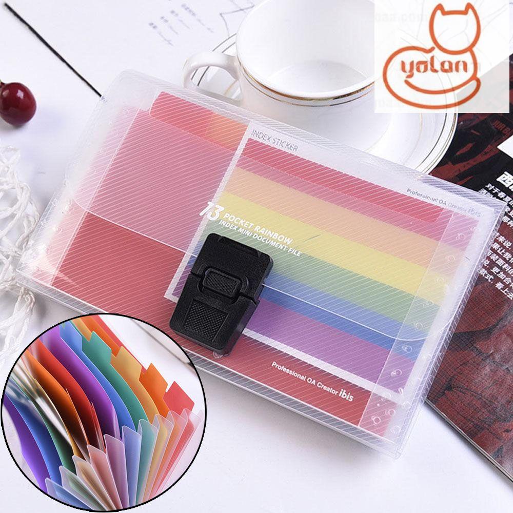 Túi nhựa đựng tài liệu khổ A6 có 13 ngăn tiện lợi thời trang