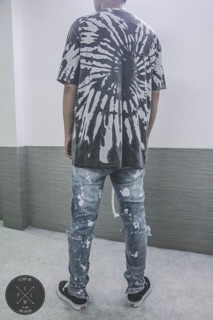 Champion small logo tie dye waxed