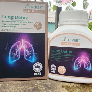 Bổ phổi, thải độc phổi Vitatree lung detox 60 viên của Úc