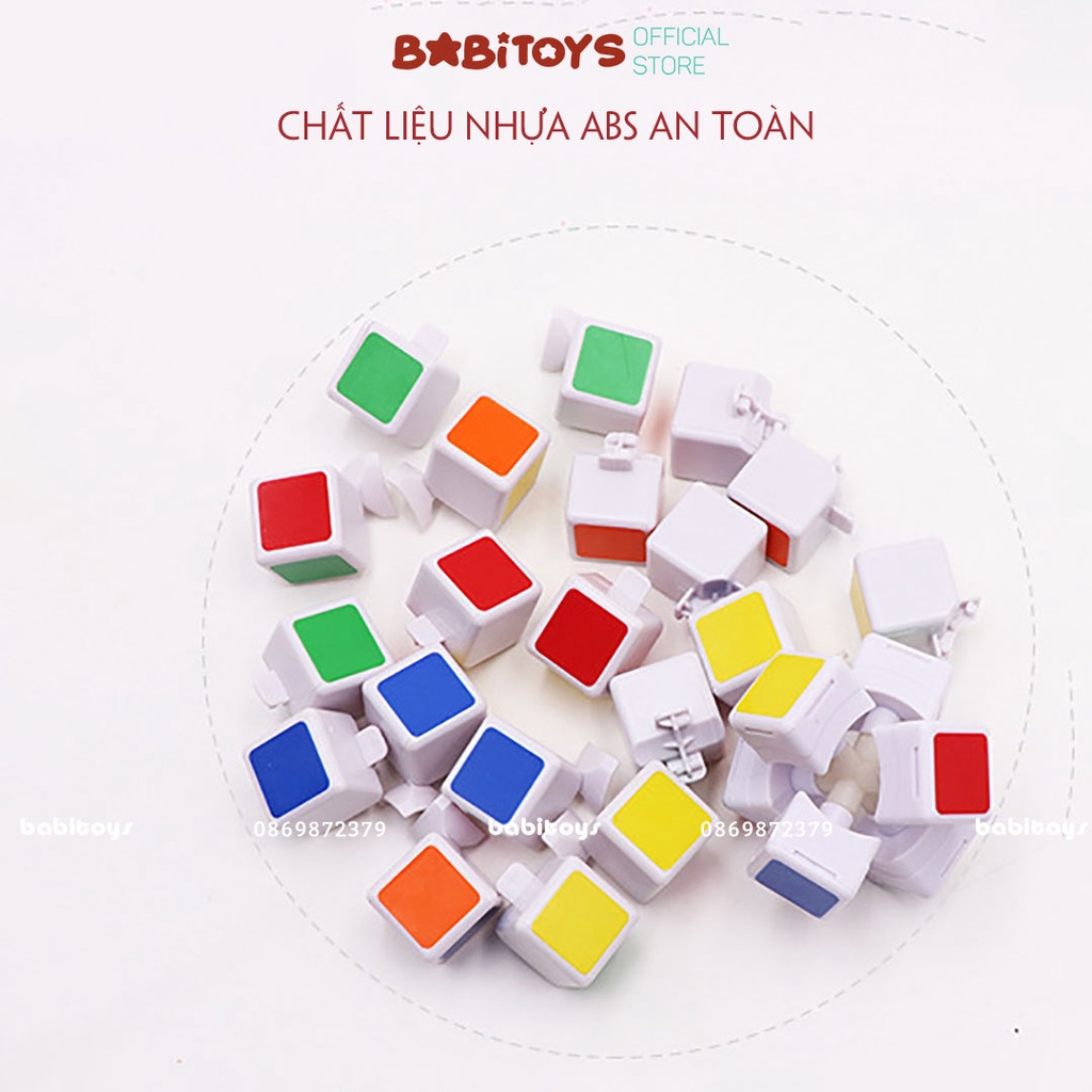 Đồ chơi Rubic khối lập phương 3x3x3 Rubik 3 tầng đồ chơi thông minh luyện tư duy logic cho bé