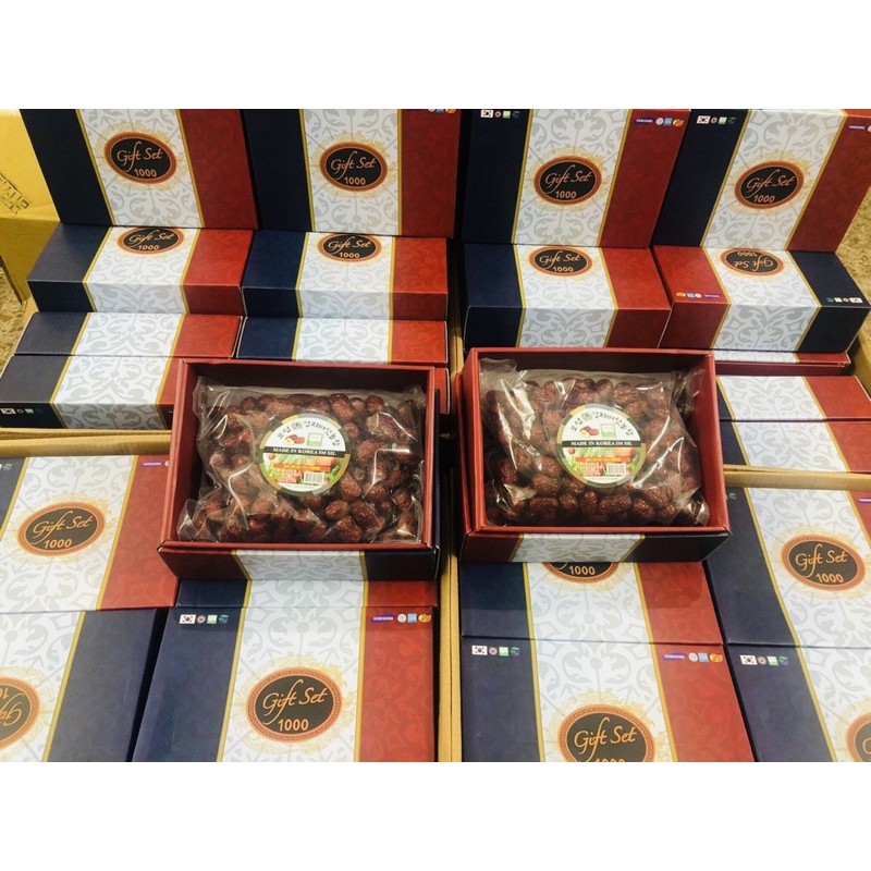 [Mã GROADO2 giảm 10% đơn 150K] [HÀNG MỚI VỀ] Táo Đỏ Sấy Khô Hộp Quà 1kg Hàn Quốc