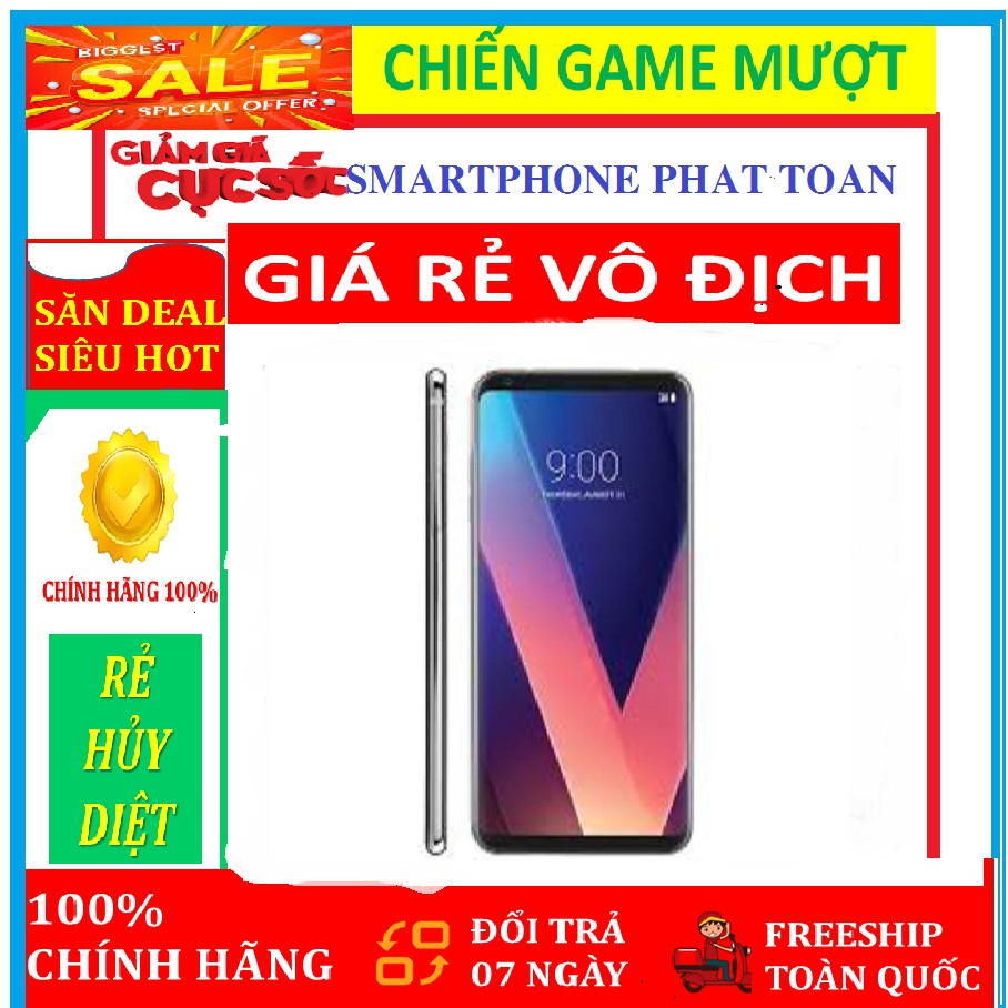 Điện thoại LG V30 - 64G/ram 4G mới CHÍNH HÃNG __  Fullbox, chơi Game PUBG-Liên Quân mượt