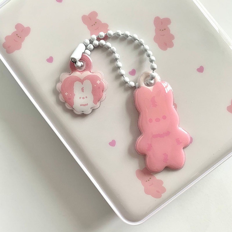 Móc Khóa Hai Mặt Hình Động Vật Dễ Thương