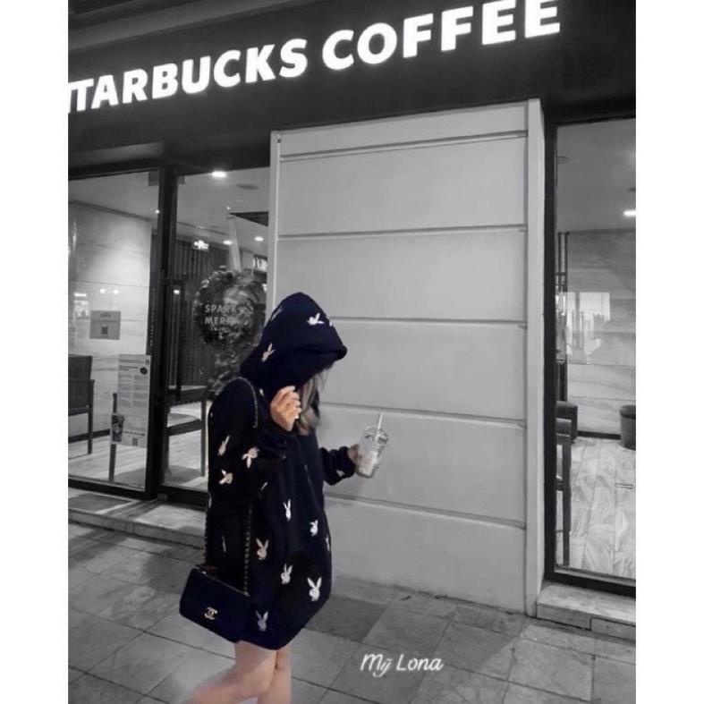 [Xả kho] Áo Hoodie Nỉ Bông Tai Thỏ Ba.len Basic Nam Nữ Form Rộng Thu Đông Kiểu Dáng Hàn Quốc(Hàng Sẵn)