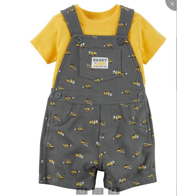 Set Bodysuit &amp; Áo Yếm Carter's bé trai xuất xịn sz 3-18 tháng