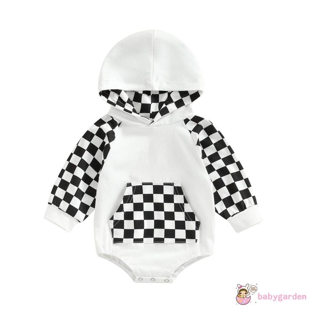 Bộ Áo Liền Quần Dài Tay Có Túi Cho Bé 0-24 Tháng Tuổi