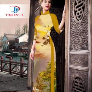 Bộ Vải áo dài in 3D