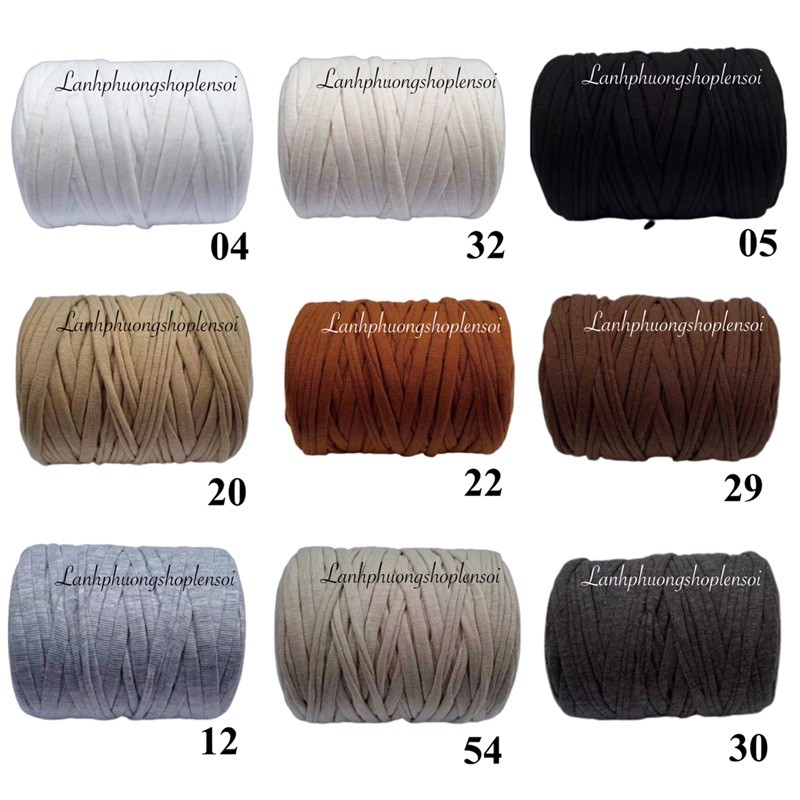 Sợi Vải Việt Nam Cuộn 250gr Đan Móc Túi Xách, Thảm Sàn, Đồ Handmade