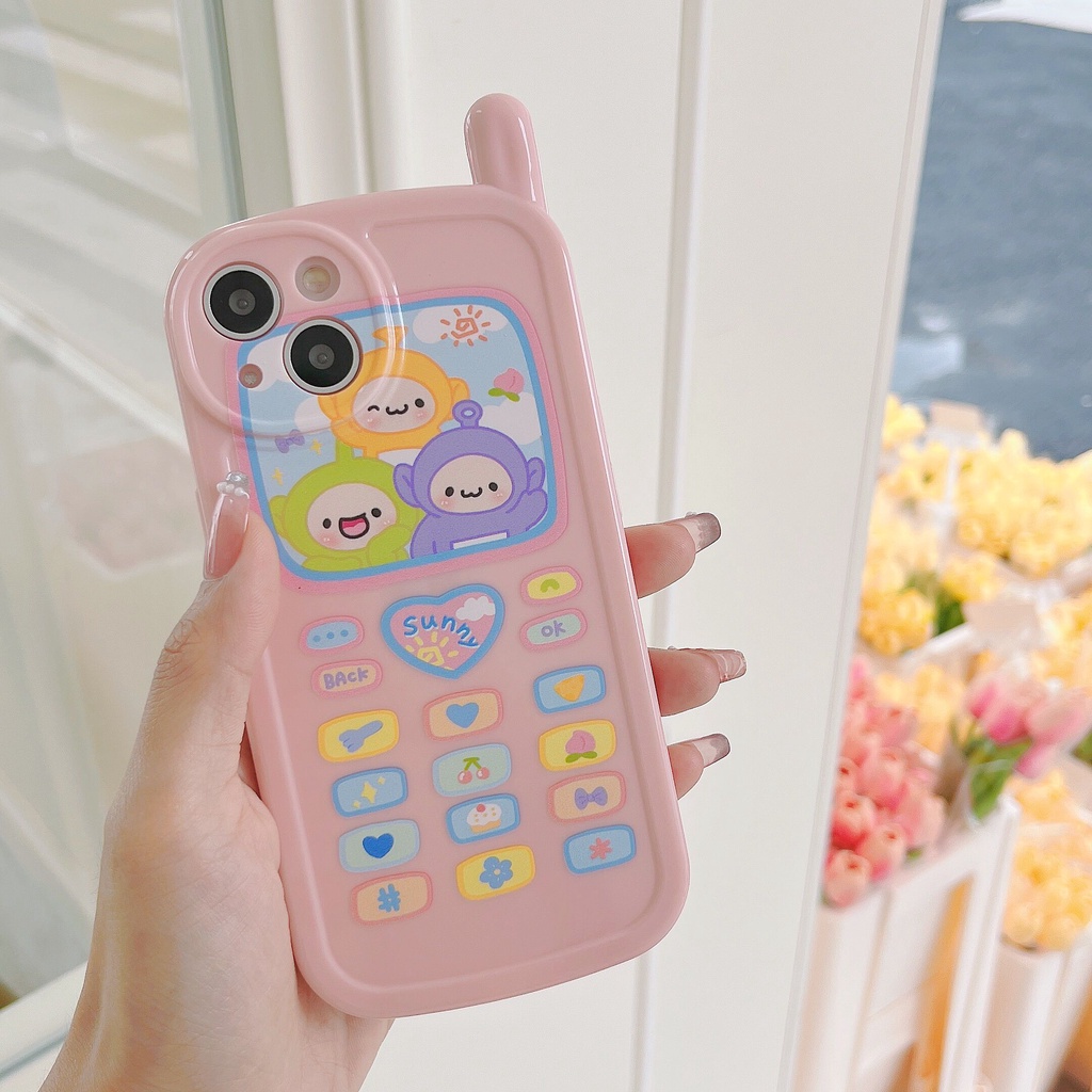 Ốp Điện Thoại Chống Sốc In Hình Teletubbies Dễ Thương Cho Iphone
