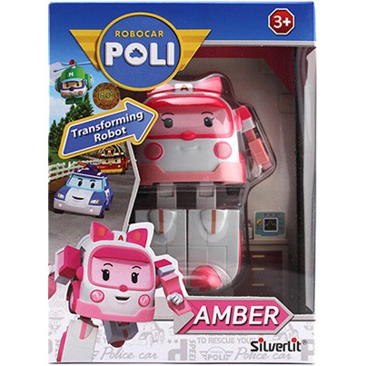 Hàng chính hãng POLI Hàn Quốc - Amber Biến Hình Silverlit (Box) - Poli và các bạn - Đội xe cứu hộ - Robocar Poli