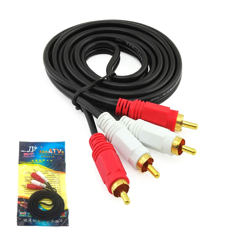 Dây Cáp Chia 2 Cổng RCA Sang 2RCA Dài 1.5M Cho DVD TV Box
