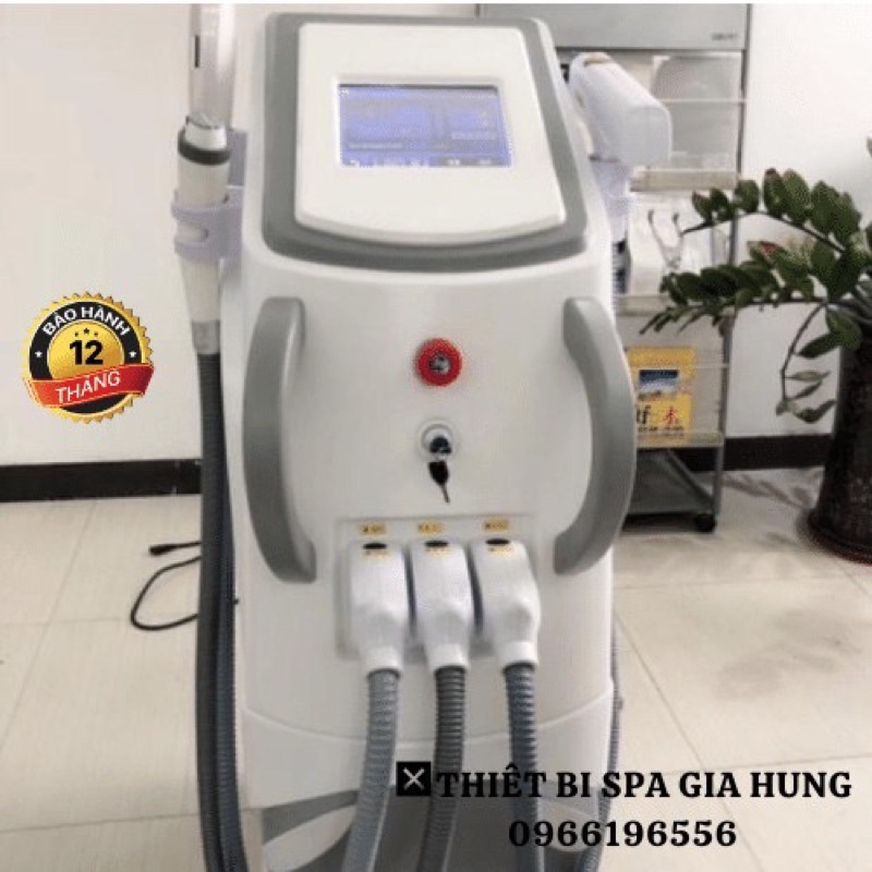 [Chất Lượng Hàng Loại 1] Máy OPT 3 Tay Cầm Triệt Lông Vĩnh Viễn - Laser Xóa Xăm - Hifu Nâng Cơ