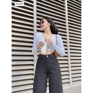 [Mặc Là Thích] Quần Baggy, Quần JEAN Nữ Cạp Cao, Đai Vuông, IN HỌA TIẾT, Form Đẹp Từng Đường Kim Mũi Chỉ, Siêu Sang