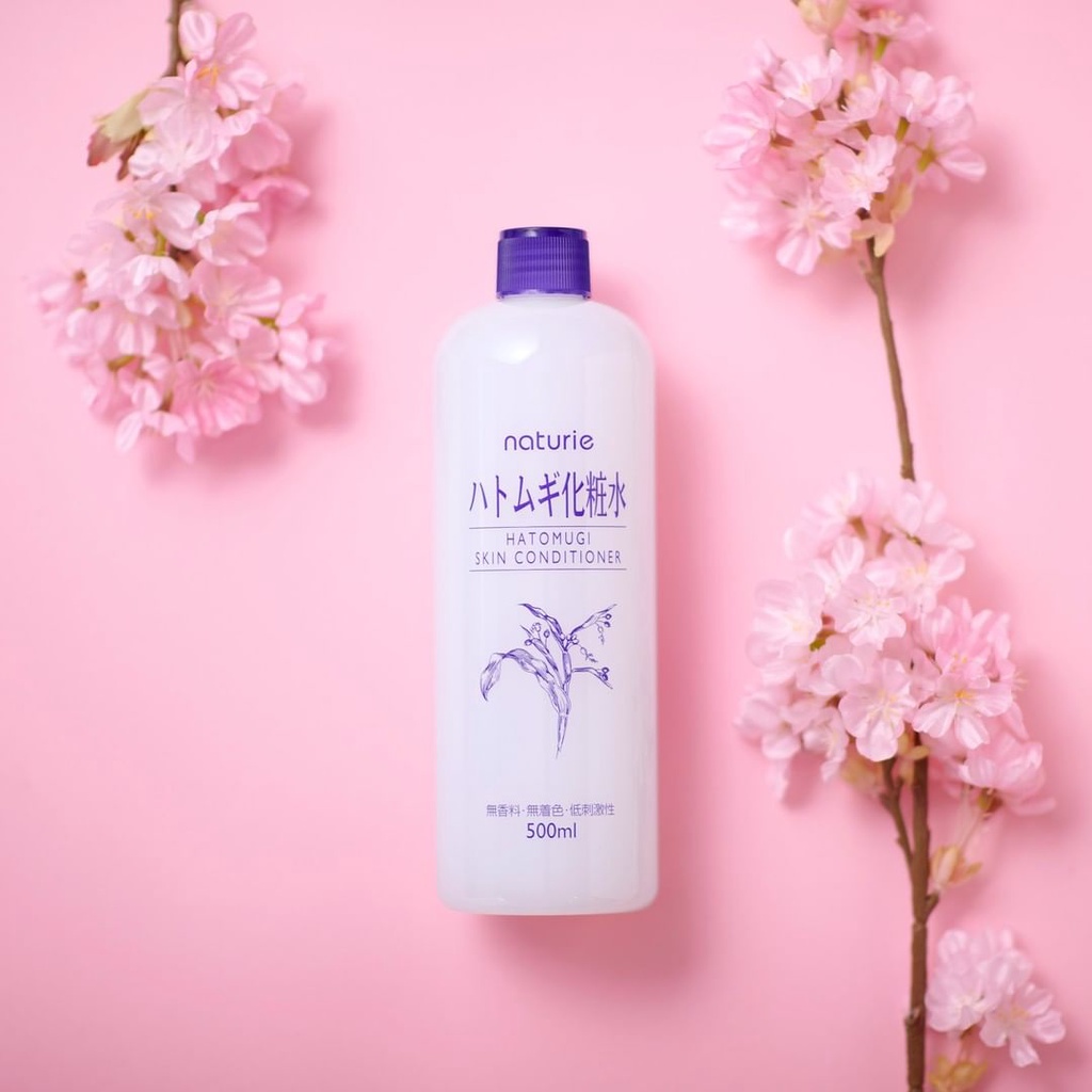 Nước hoa hồng ý dĩ hatomugi Naturie ♥𝑭𝑹𝑬𝑬𝑺𝑯𝑰𝑷♥ Nước hoa hồng hatomugi 500ml nội địa Nhật Bản.