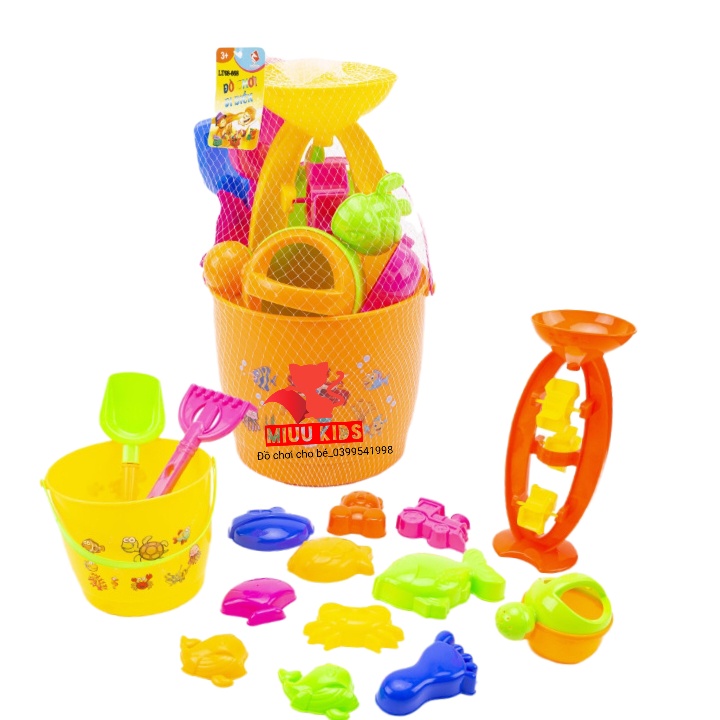 Bộ Đồ Chơi Xúc Cát Cano Đi Biển Túi Lưới Hàng Việt Nam