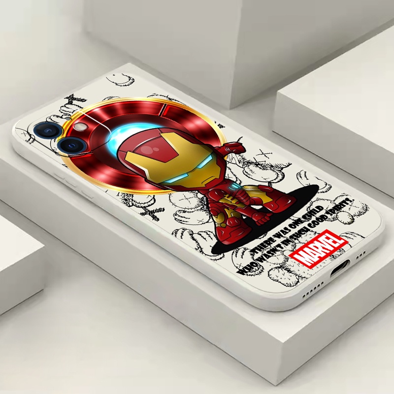 Ốp Điện Thoại TPU Mềm Hình Người Nhện/Người Sắt Cho iPhone 11 Pro MAX iPhone 7 8 Plus X XS MAX XR SE 2020