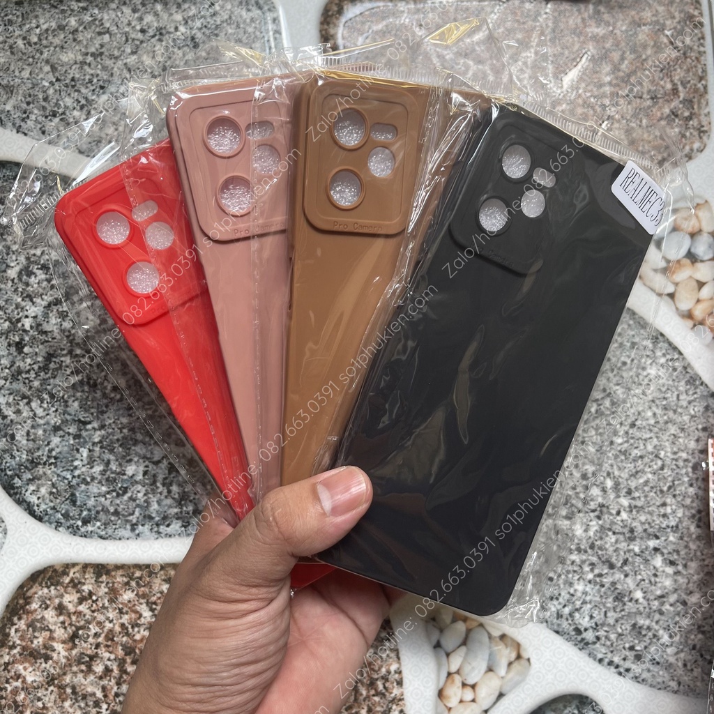 Ốp lưng Realme C35 / Narzo 50A Prime chống bẩn, tpu dẻo bảo vệ cam, nhiều màu đẹp,chống bám vân tay