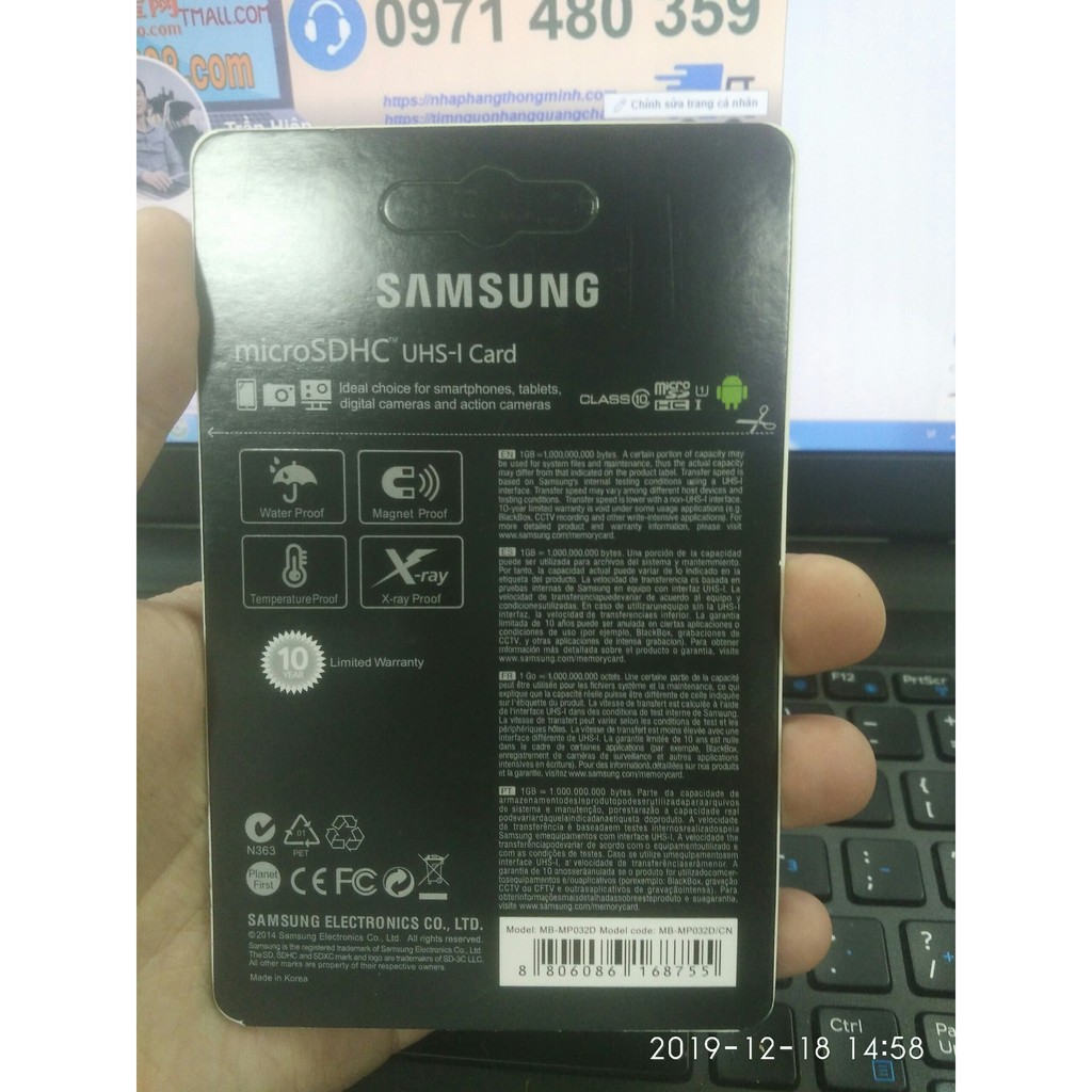 Thẻ nhớ 32GB/ 64GB SAMSUNG, Yoosee.  hỗ trợ quay video 4K chuyện dụng cho Camera IP wifi, Smartphone, loa đài.