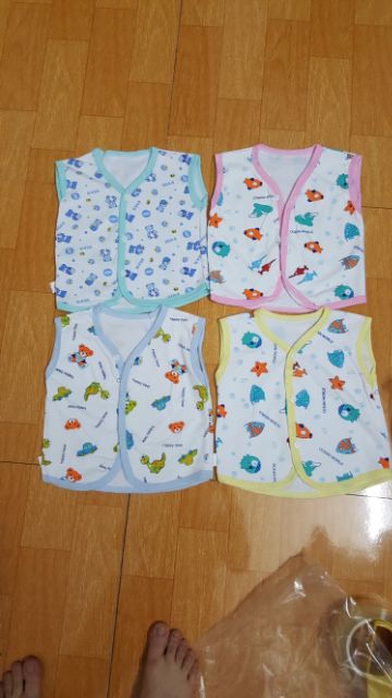 Áo gile cotton 2 lớp cho bé trai bé gái, áo chile cho bé, áo cotton thu đông cho bé