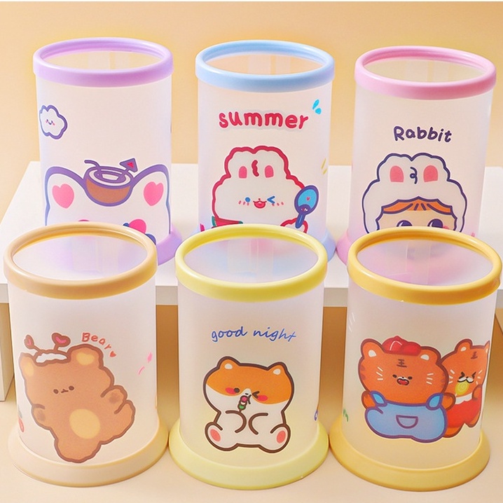 Ống Đựng Bút Tròn - Lọ Đựng Bút Thông Minh Có Thể Gấp Gọn