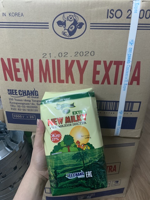 SỮA BÉO NGA NEW MILKY GÓI 1kg về hàng