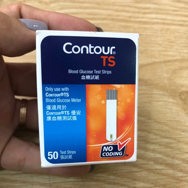 Que thử đường huyết Bayer Contour TS 50