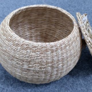 Hộp cói tròn có nắp