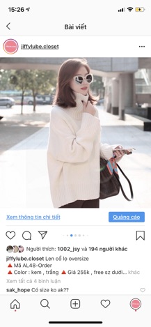 [ORDER] Áo len cổ lọ