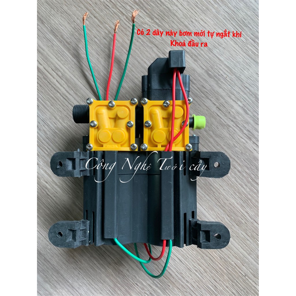 SALE Bộ máy bơm đôi cao áp mini 12v SUMO kèm nguồn tổ ong 12V-10A cao cấp