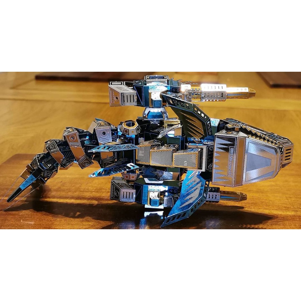Mô Hình Kim Loại Lắp Ráp 3D Microworld Cá Mập Hổ The Deep Sea Tiger Shark