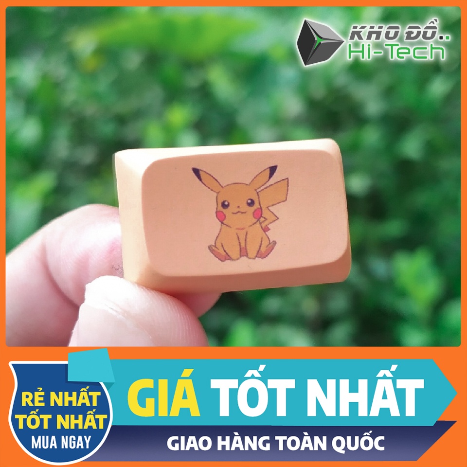 Nút keycap PIKACHU XDA lẻ 💖 𝘍𝘳𝘦𝘦𝘴𝘩𝘪𝘱 💖XDA profiile 9.5mm - dày dặn, cao - không cấn switch trên bàn phím cơ mạch ngược