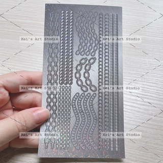 [STICKER TOPLOADER KEI] Mẫu dây xích bạc - vàng - đen