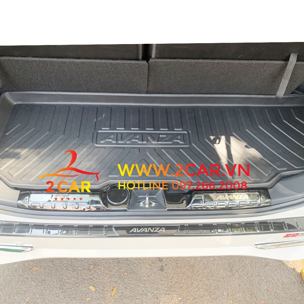 Lót cốp sau xe Toyota AVANZA 2022 2023 2024 chất liệu nhựa dẻo không mùi, không thấm nước LCN-TO002