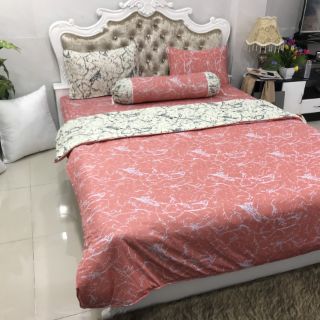Bộ Drap Thun THÁI LAN 3D mát lạnh 4 món