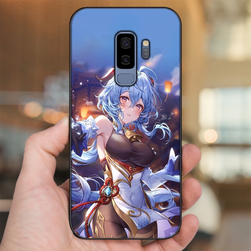 Ốp lưng Samsung S9 Plus viền đen in hình Ganyu Genshin Impact