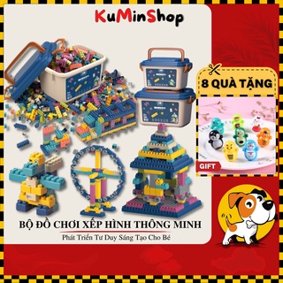 Đồ chơi trẻ em, đồ chơi thông minh, bộ xếp hình có hộp đựng cao cấp KuMin Shop
