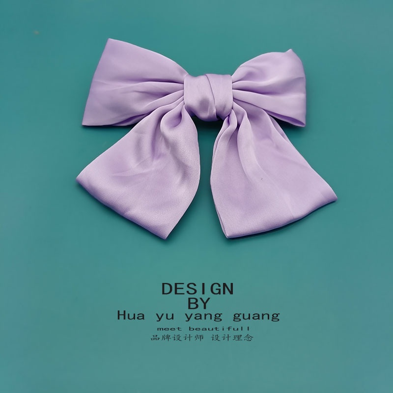 Kẹp Tóc Nơ Ruy Băng Lớn Dễ Thương Thời Trang Cho Nữ