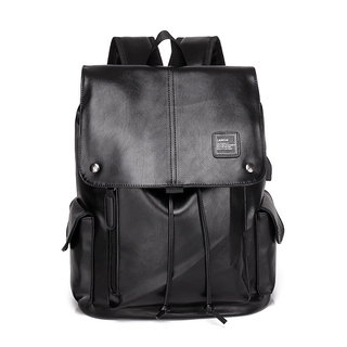 PU Skin Men Business Casual Laptop Backpack Shoulder Bag Fashion Tide Korean Backpack
