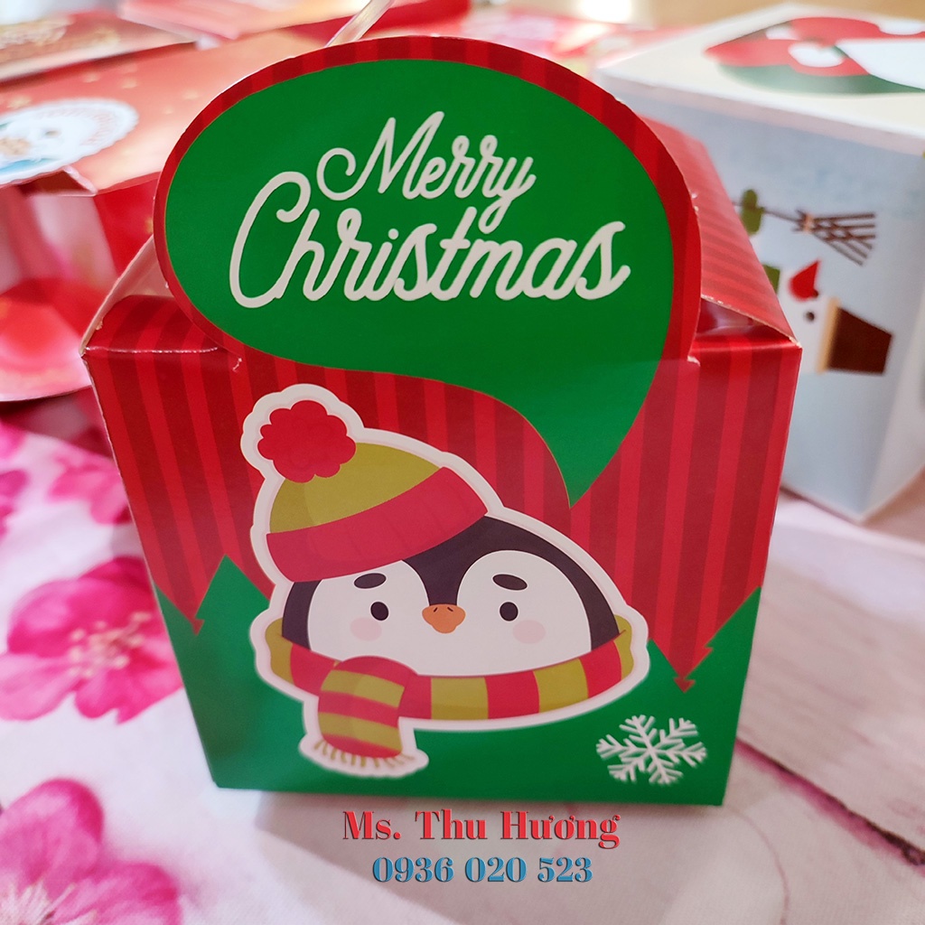 Hộp Giấy Đựng Quà Giáng Sinh Noel có quai xách nhiều mẫu siêu đẹp ❤❤❤