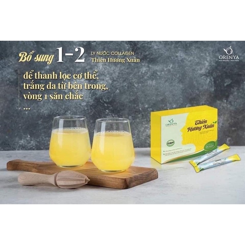 Cốm nội tiết tố Collagen Thiên Hương Xuân Orenya hộp 20 gói 3g – Make You Queen