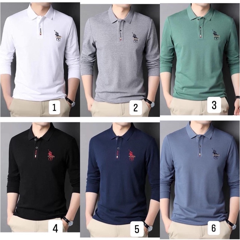 trả order - áo polo dài tay nam