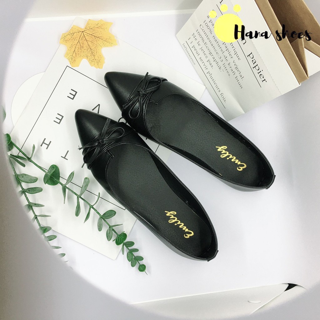 Giày bệt búp bê nữ đính nơ xinh xắn siêu bền B8 | BigBuy360 - bigbuy360.vn