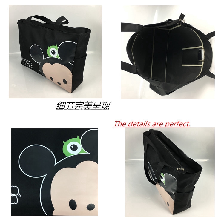 Túi Xách Cỡ Lớn Bằng Vải canvas Chống Thấm Nước Họa Tiết Hoạt Hình Mickey KN3304