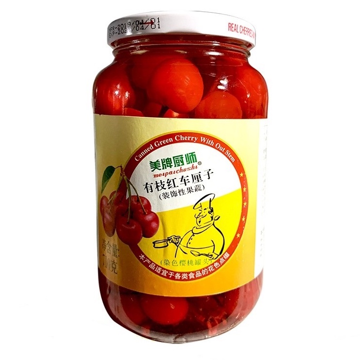 Quả Anh Đào Đỏ Cherry Ngâm Đóng Lon NAMJAI Hủ Miễn Thủy Tinh 700gr