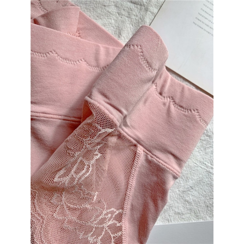 QUẦN LÓT NỮ COTTON CẠP CAO PHỐI REN GEN BỤNG - QUẦN CHÍP NỮ CAO CẤP- FLQ48 | BigBuy360 - bigbuy360.vn