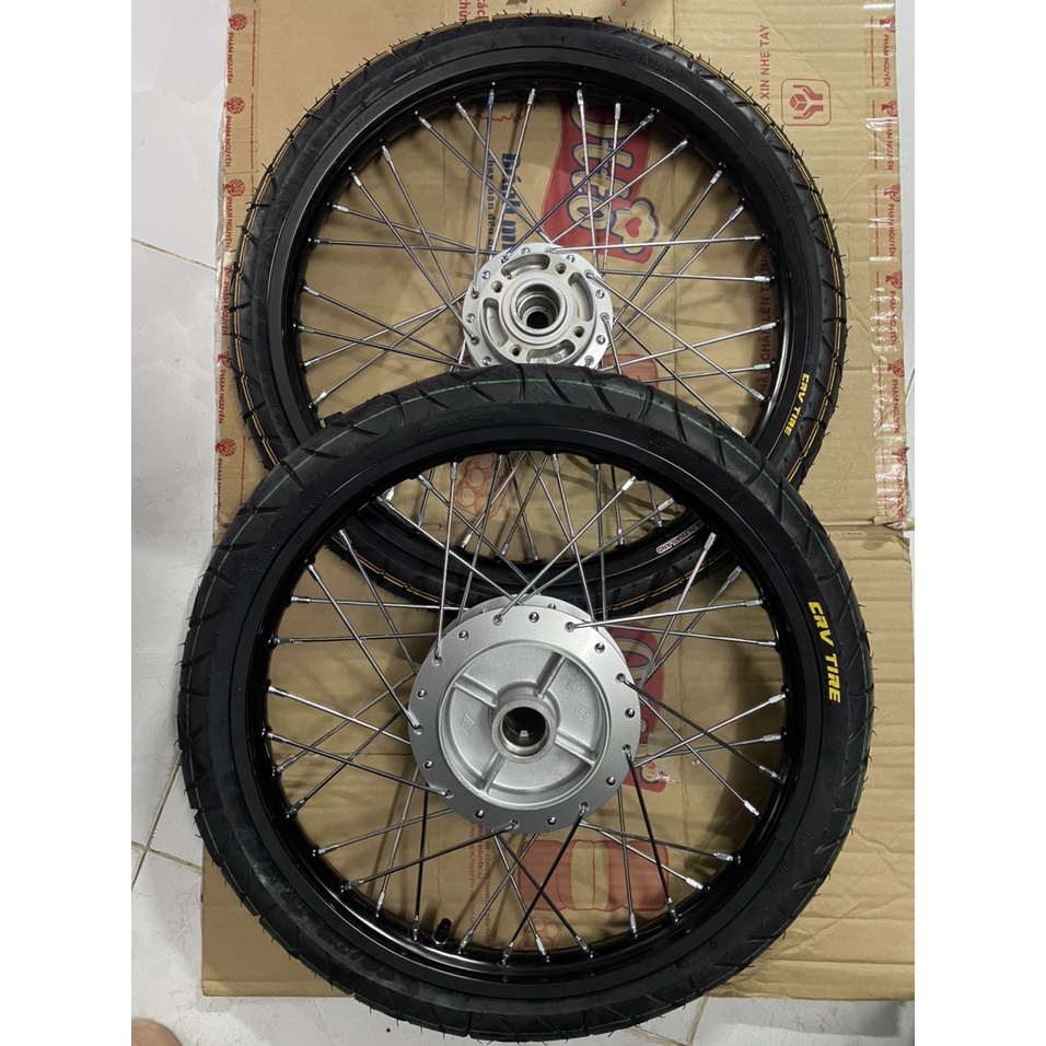 Bộ CDN dành cho Sirius và exciter 2010 căm osaka đùm bạc niềng nhôm đen solute full vỏ ruột 60/70 và 70/90