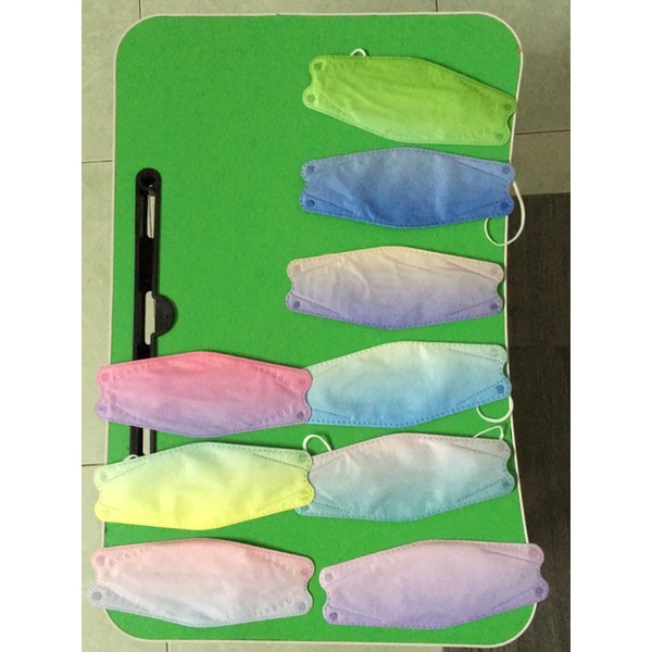 KHẨU TRANG KF94 CẦU VÒNG LOANG MÀU OMBRE MẪU MỚI NHẤT SIÊU MỀM